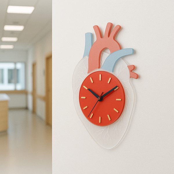 Heart Wall Clock for Doctors – By Brittle - Image 2