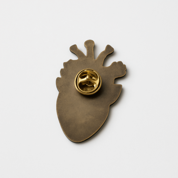 Vibrant enamel brooch shaped like a stethoscope, crafted exclusively for doctors and medical professionals.
