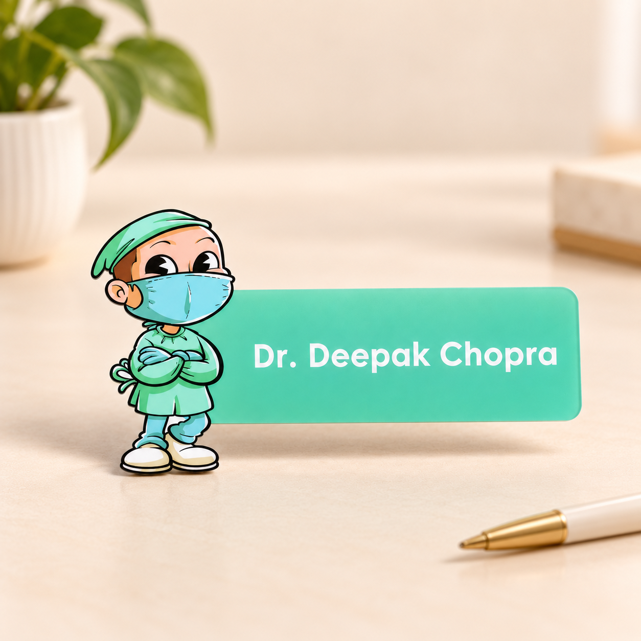 Name Badge - Surgeon cartoon (2)