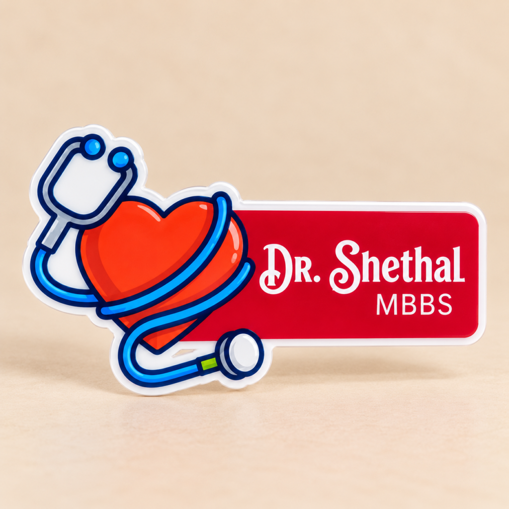 Name Badge - Heart