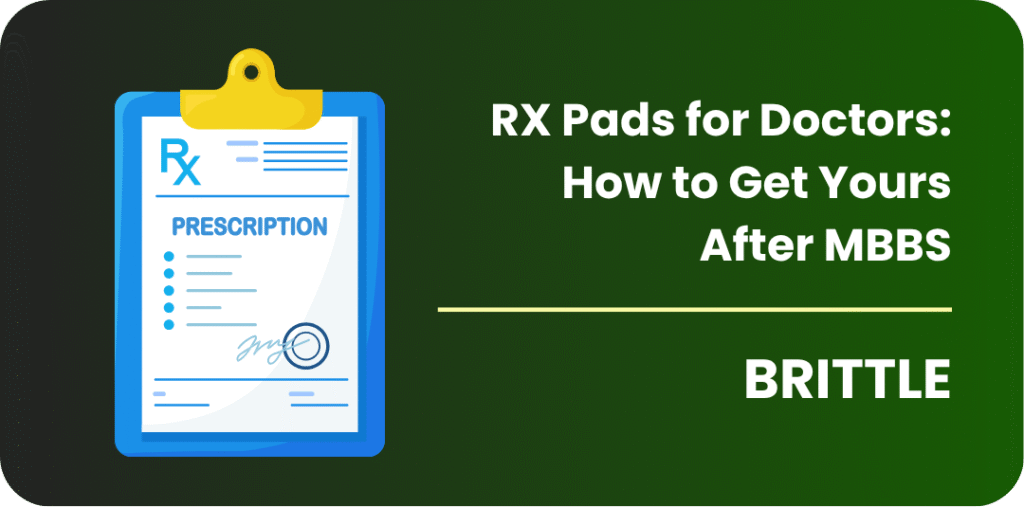 RX Pads for Doctors: brittle doctor prescription pads