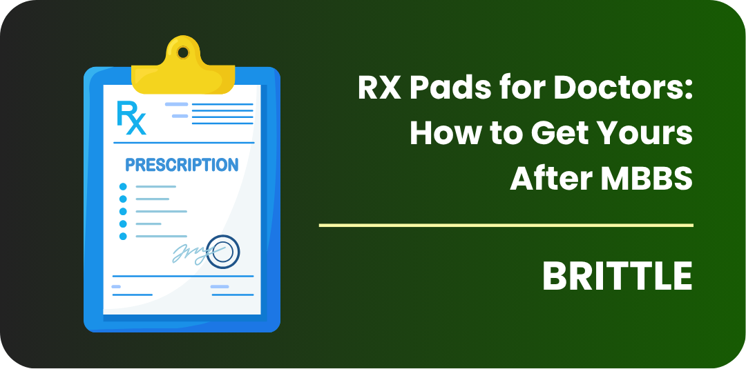 RX Pads for Doctors: brittle doctor prescription pads