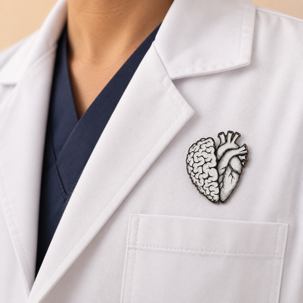 Brooch - Brain-Heart (2)