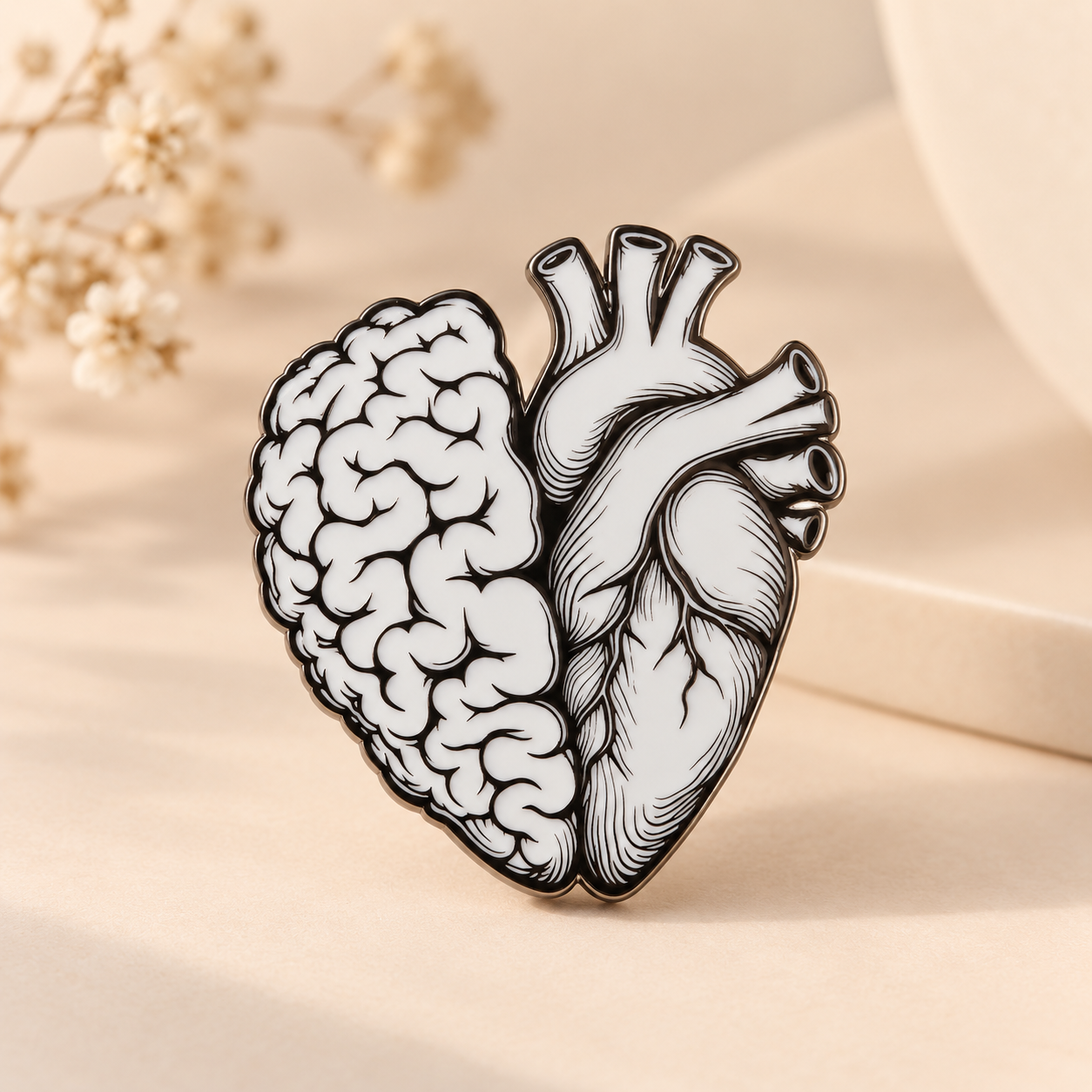 Brooch - Brain-Heart (4)