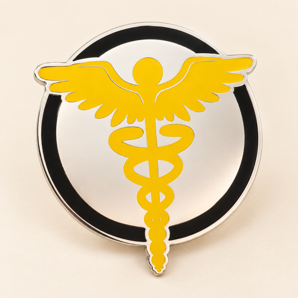 Brooch - Caduceus Crest (1)