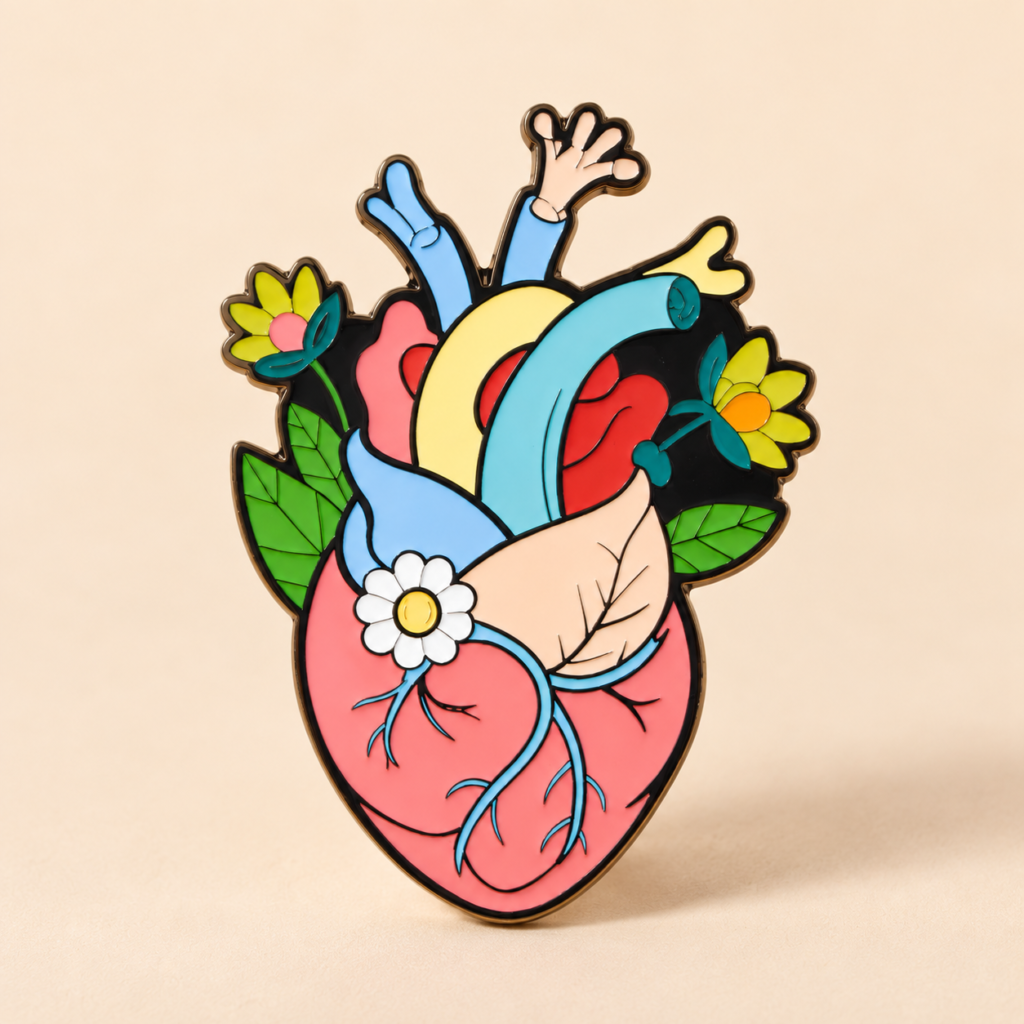 Brooch - Flourishing Heart (1)