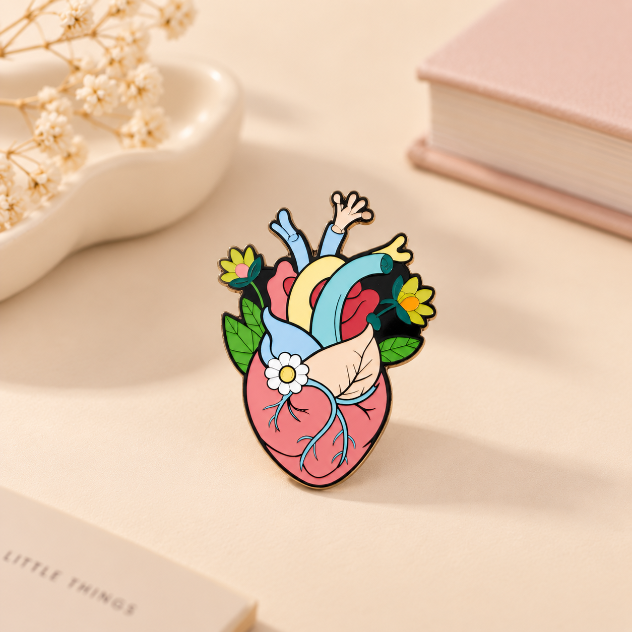 Brooch - Flourishing Heart (2)