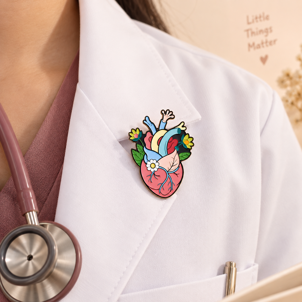 Brooch - Flourishing Heart (4)