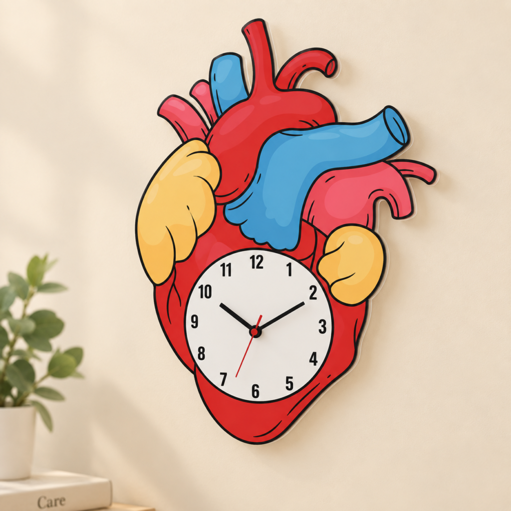 Clock - Heart Wall Clock (1)