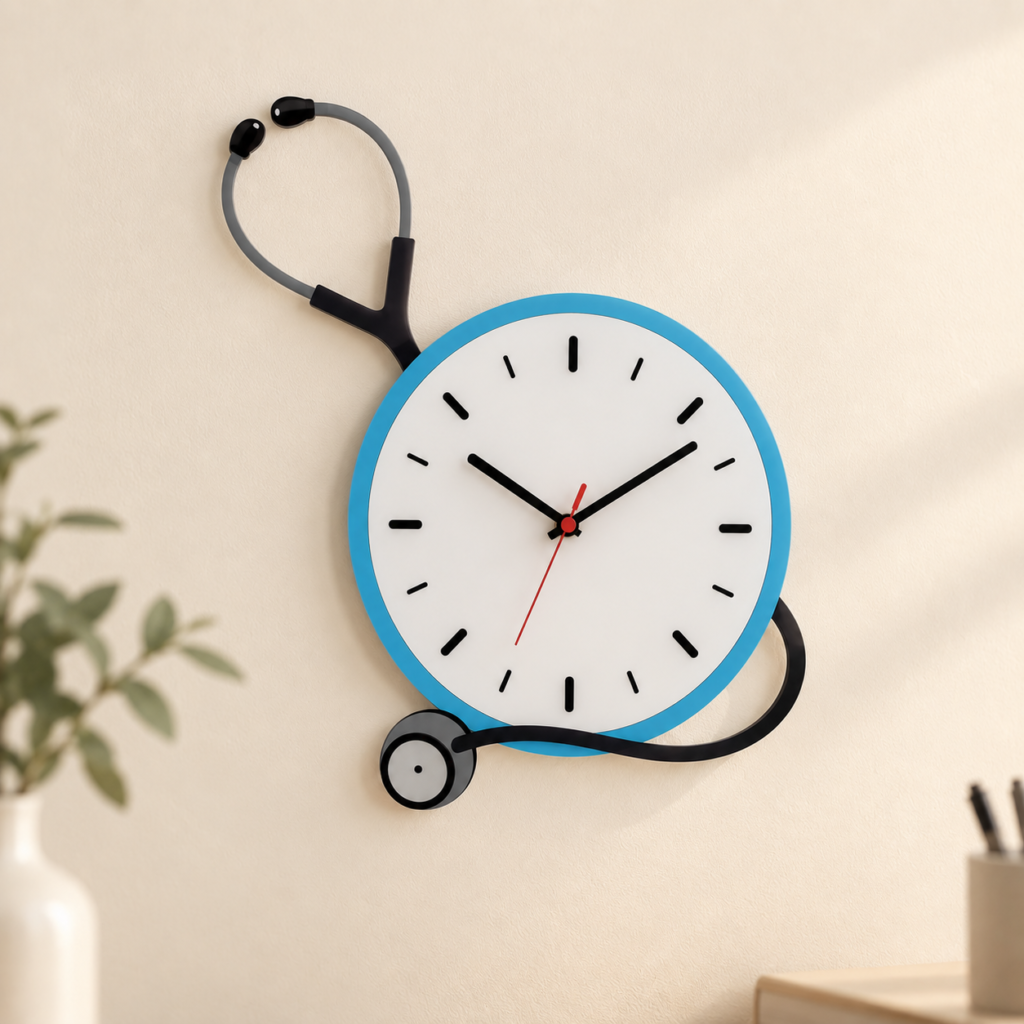 Clock - Stethoscope Wall (1)