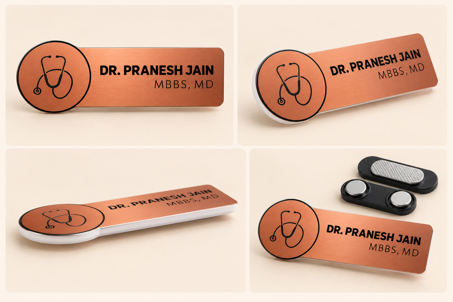 Name Badge - Copper acrylic (4)