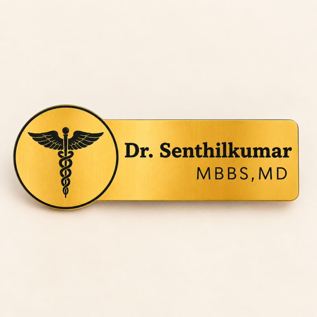 Name Badge - Golden medical (4)
