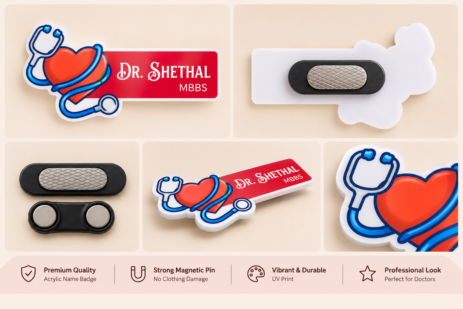 Name Badge - Personalized name badge heart (1)
