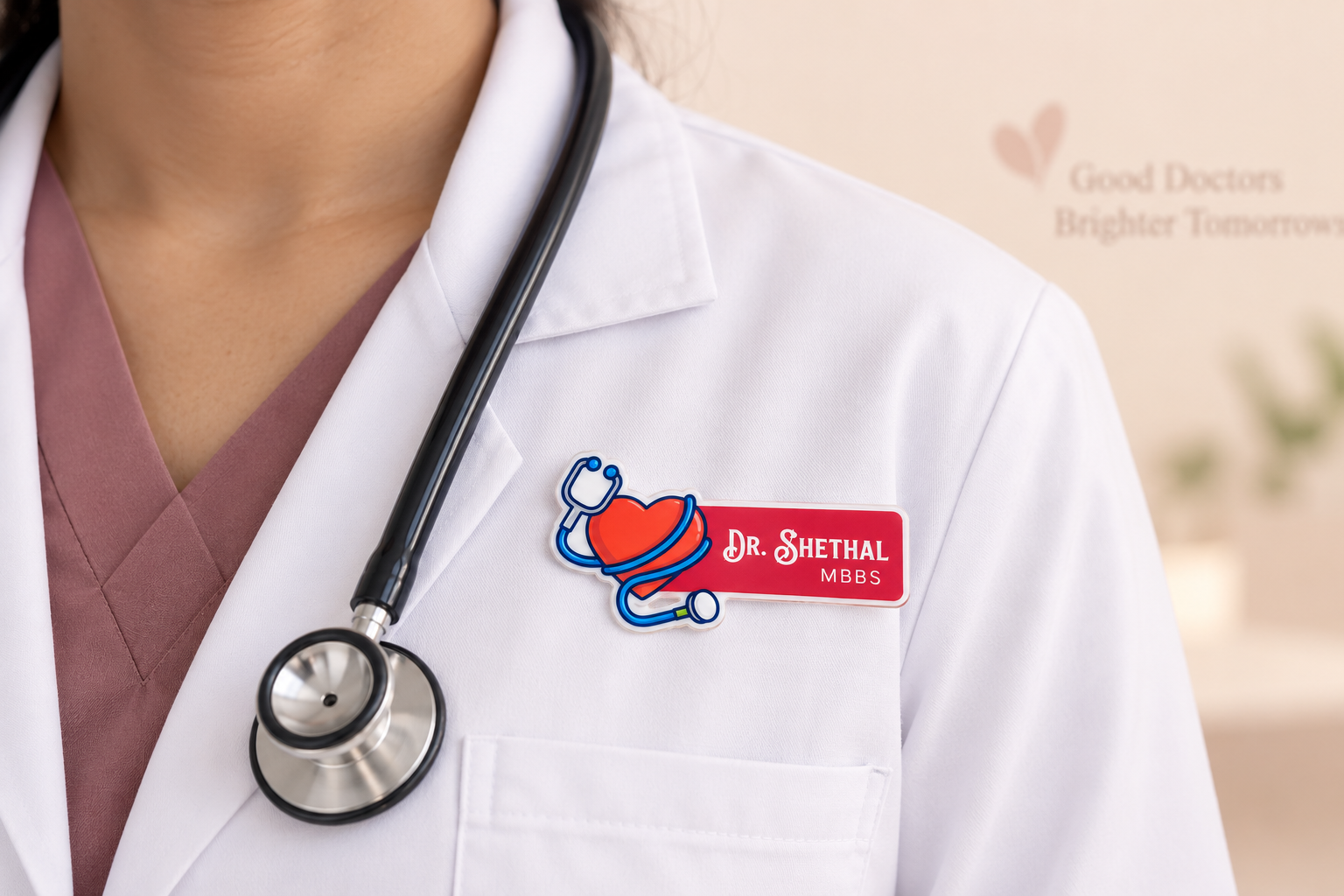 Name Badge - Personalized name badge heart (2)