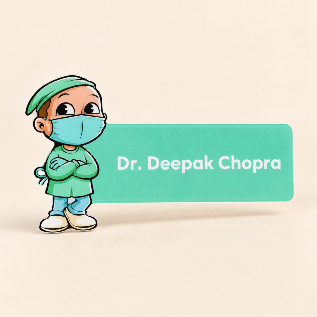 Name Badge - Surgeon cartoon (2)