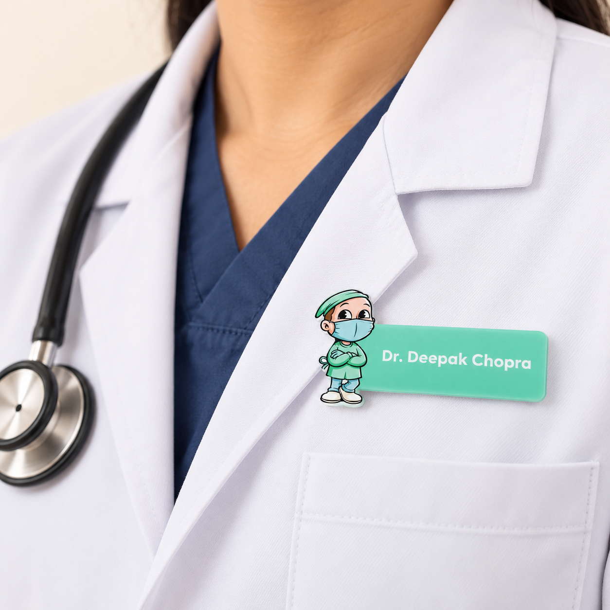 Name Badge - Surgeon cartoon (3)