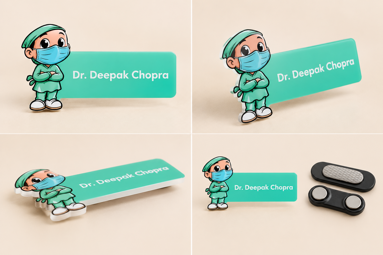 Name Badge - Surgeon cartoon (4)