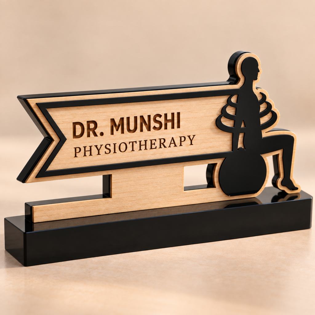 Name Board - Psyio wood (3)