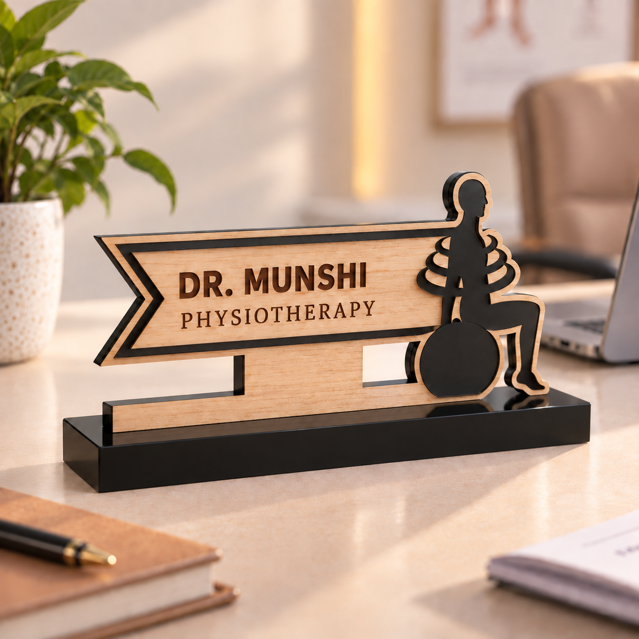 Name Board - Psyio wood (4)