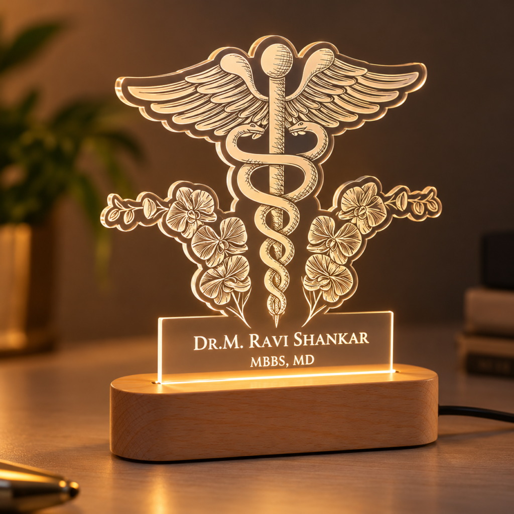 Night Lights - Caduceus Symbol (2)