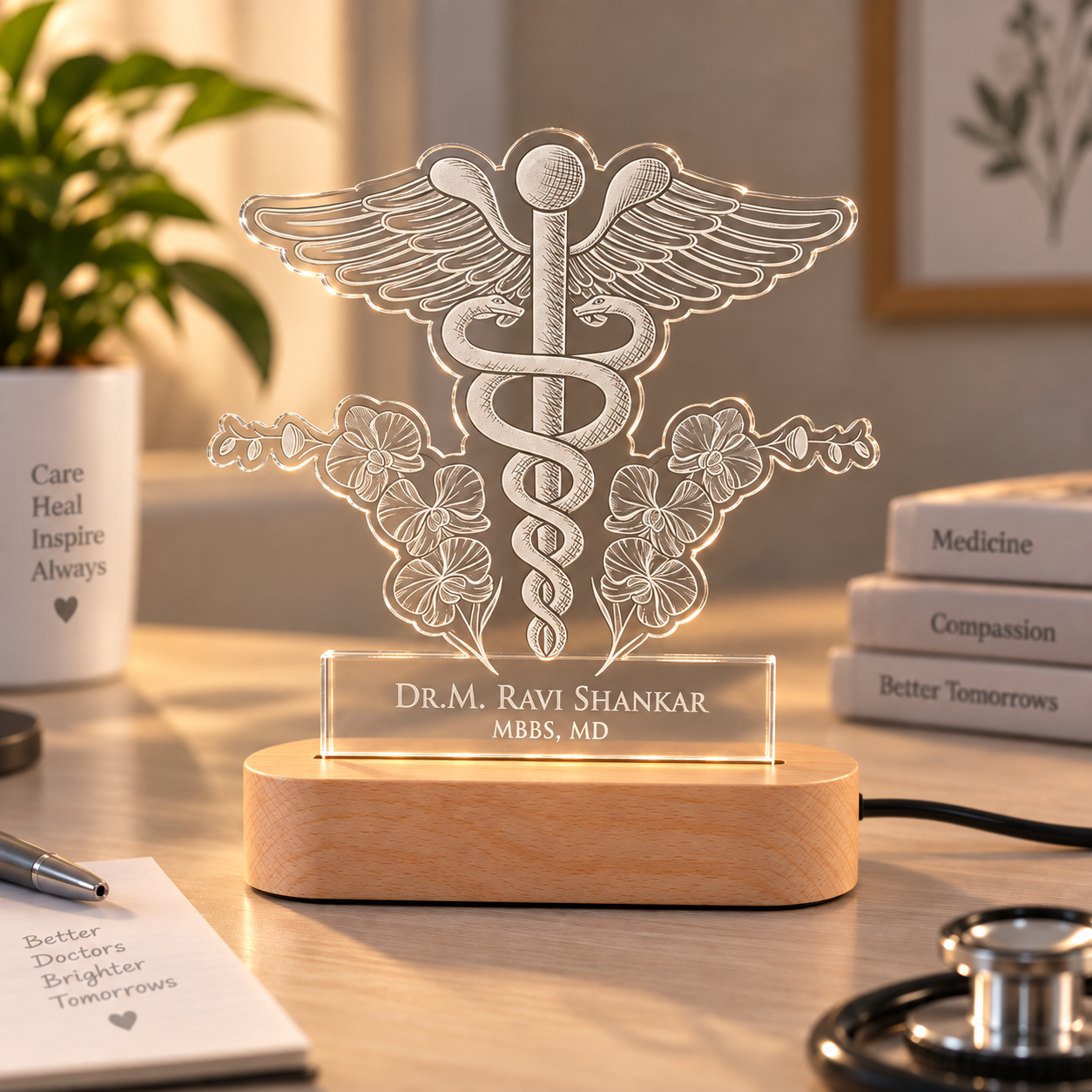 Night Lights - Caduceus Symbol (3)