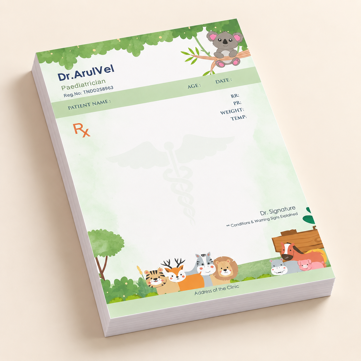 Prescription Pad - Jungle Themed (2)