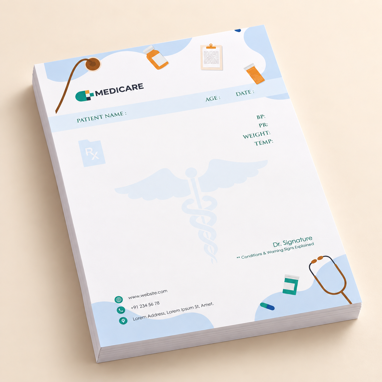 Prescription Pad - Medicare Themed (2)