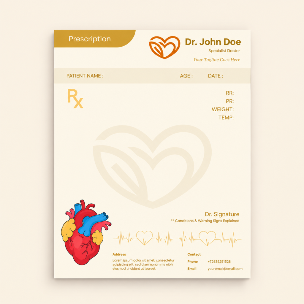 Prescription Pad - Personalized Heart (1)