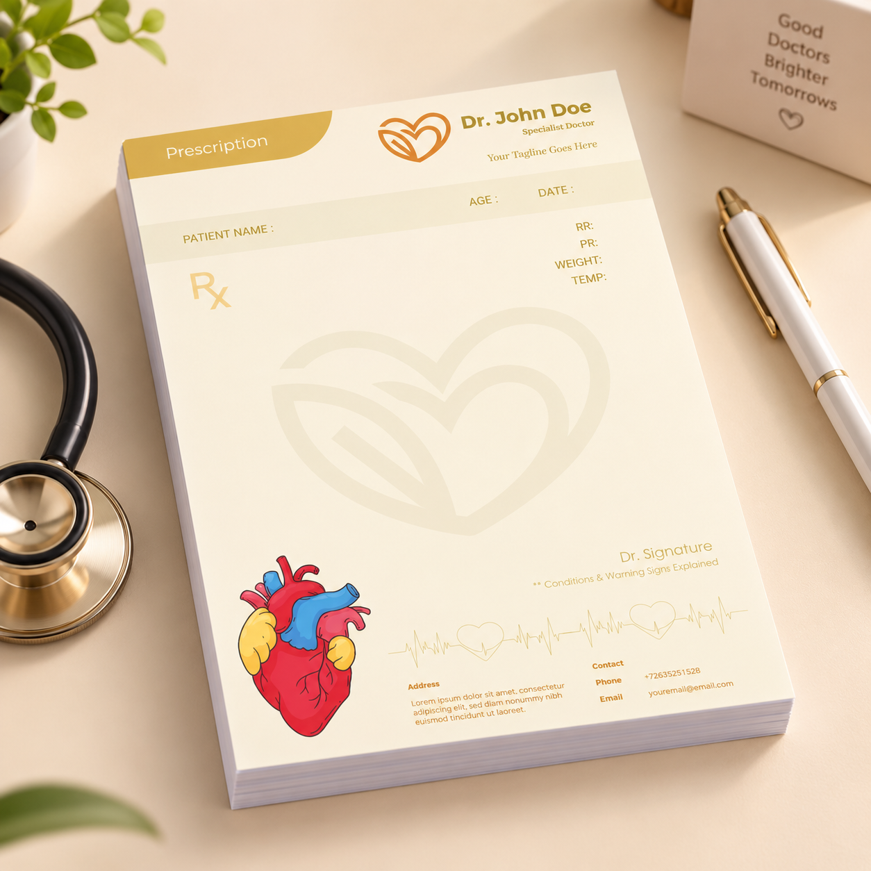 Prescription Pad - Personalized Heart (2)