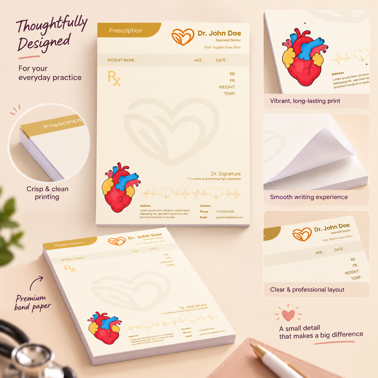 Prescription Pad - Personalized Heart (3)