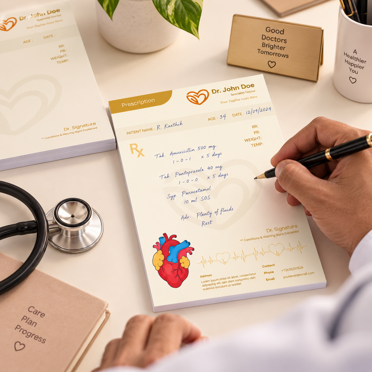 Prescription Pad - Personalized Heart (4)
