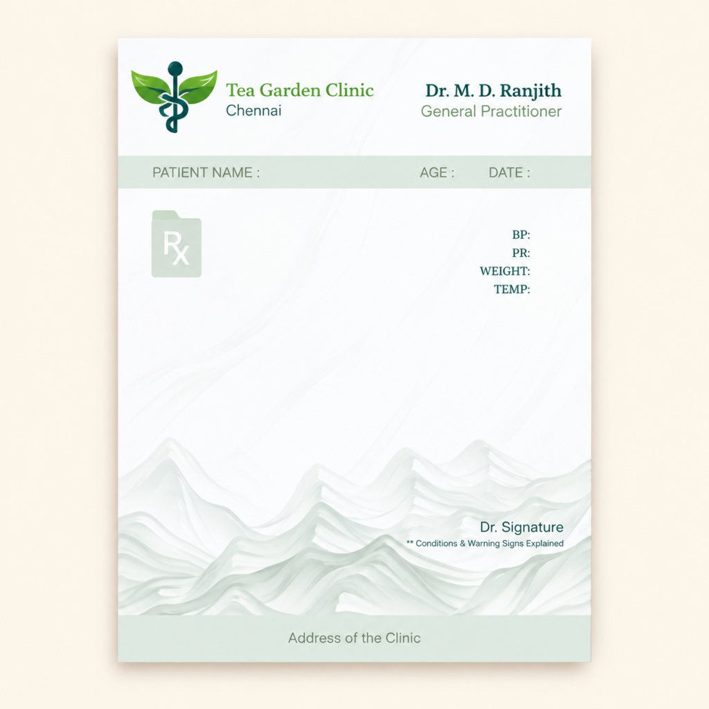 Prescription Pad - Tea Garden Clinic (1)