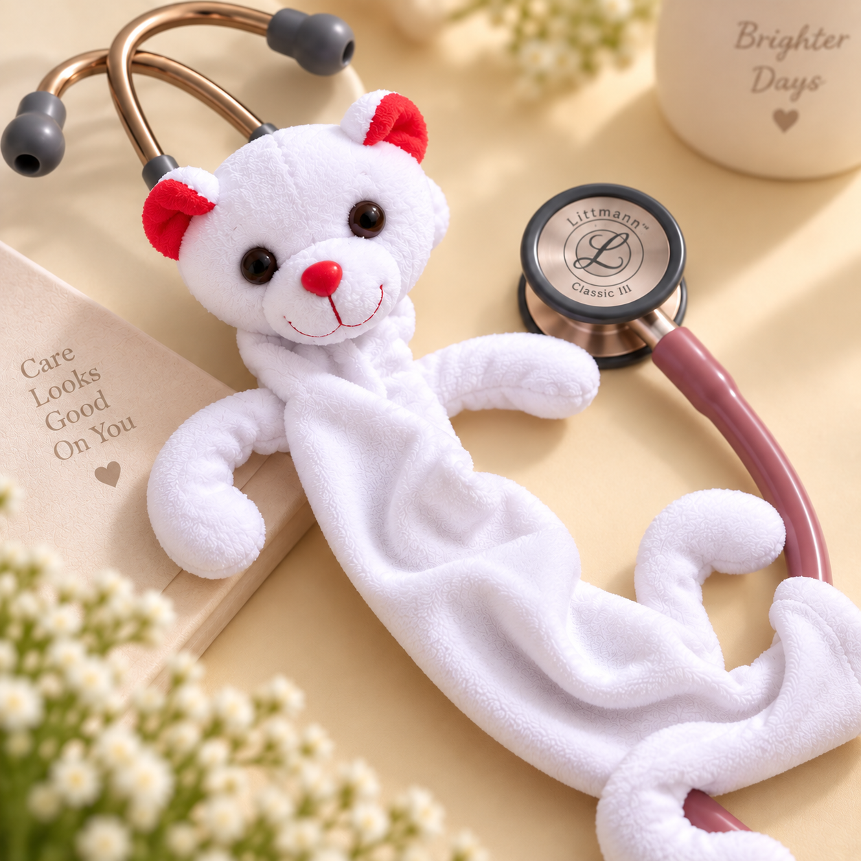 Stethoscope Skin - White Puppy (4)