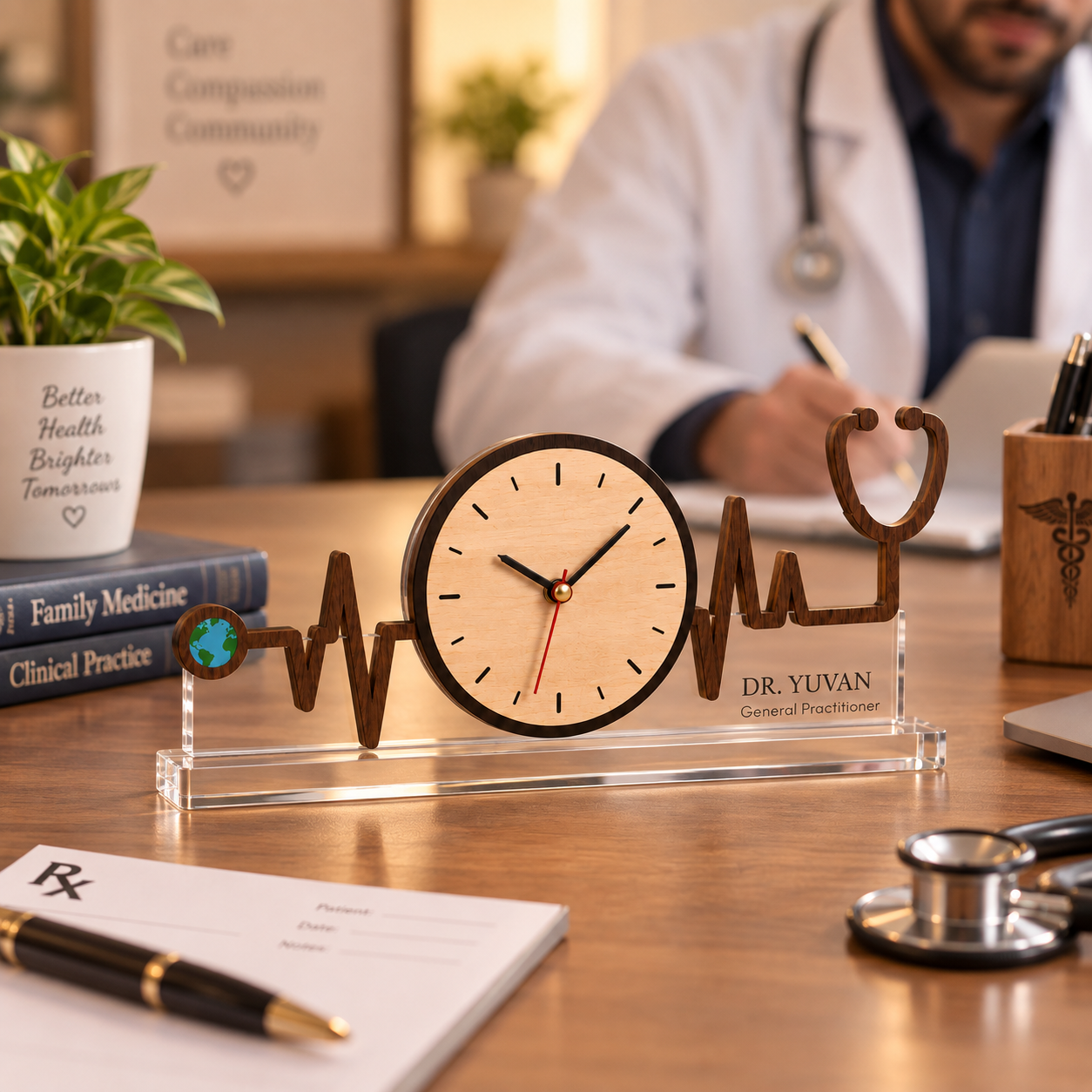 Table clock - Heartbeat Stethoscope (2)