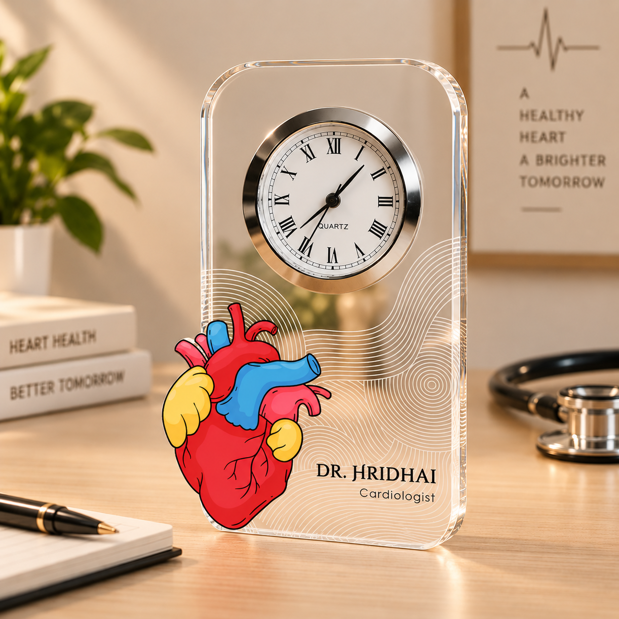 Table clock - Personalized Cardiologist (4)