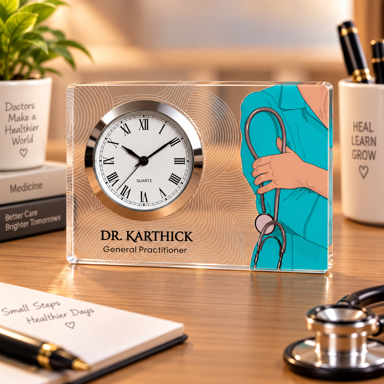 Table clock - Personalized Horizontal (1)