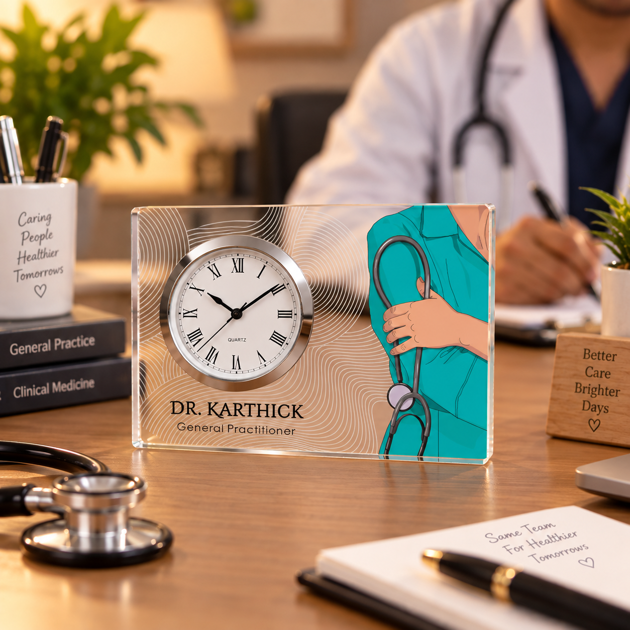 Table clock - Personalized Horizontal (3)