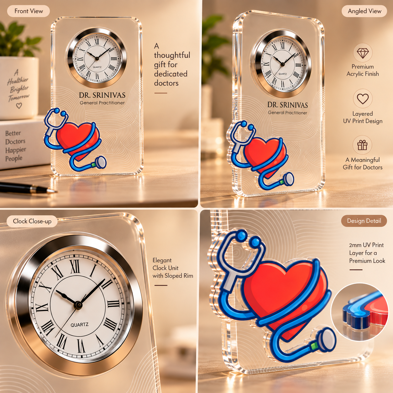 Table clock - Personalized Practitioner (1)