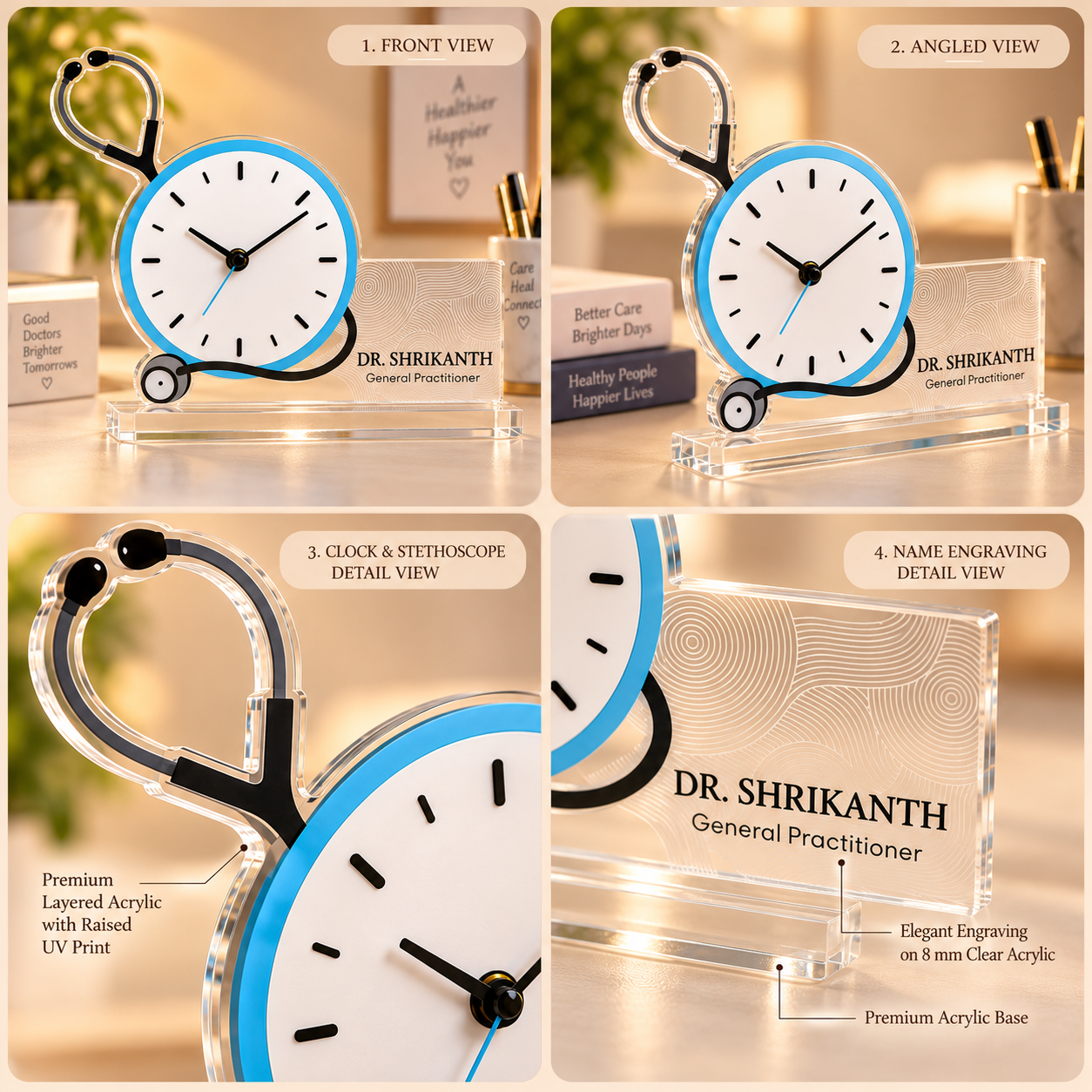 Table clock - Personalized Stethoscope (1)