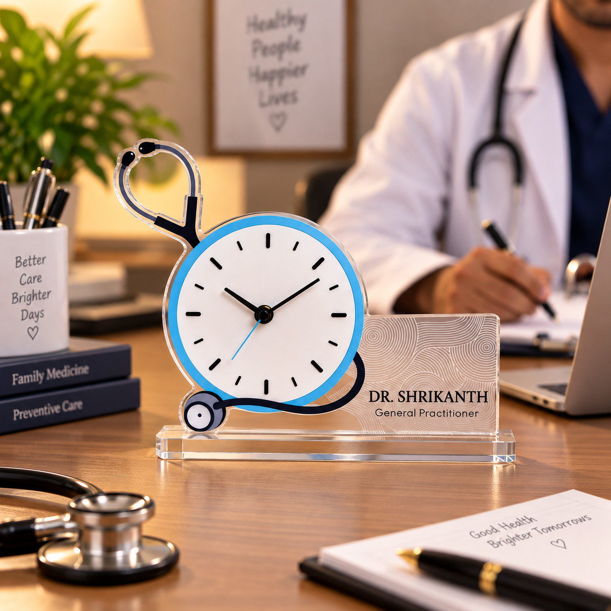 Table clock - Personalized Stethoscope (2)