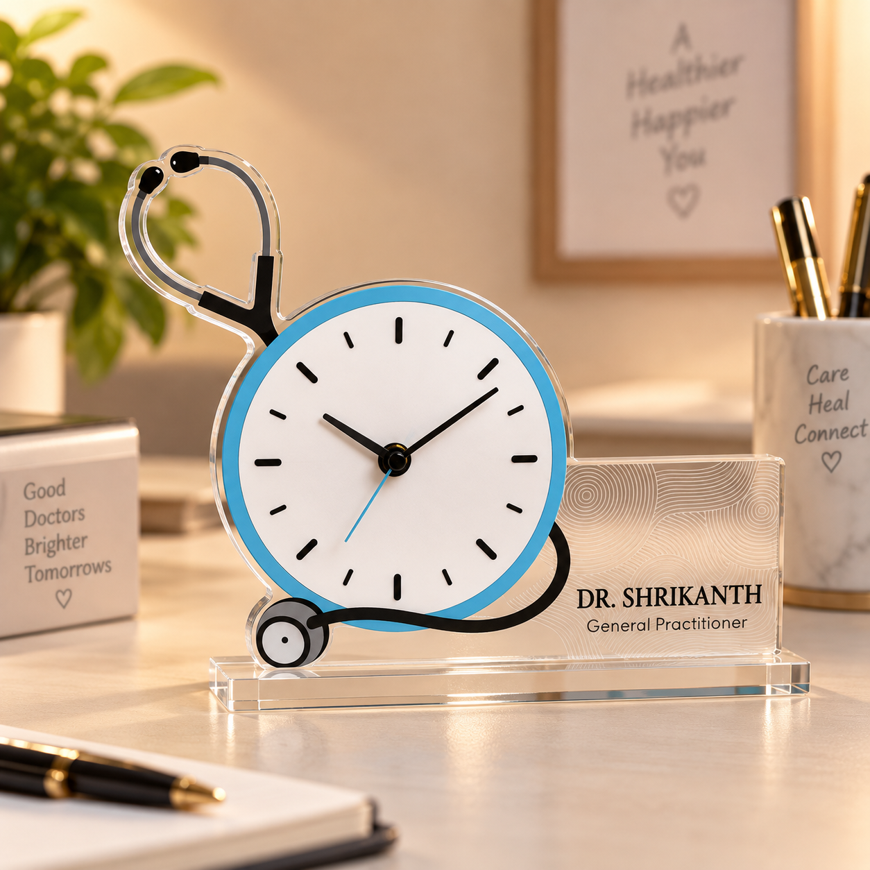 Table clock - Personalized Stethoscope (4)