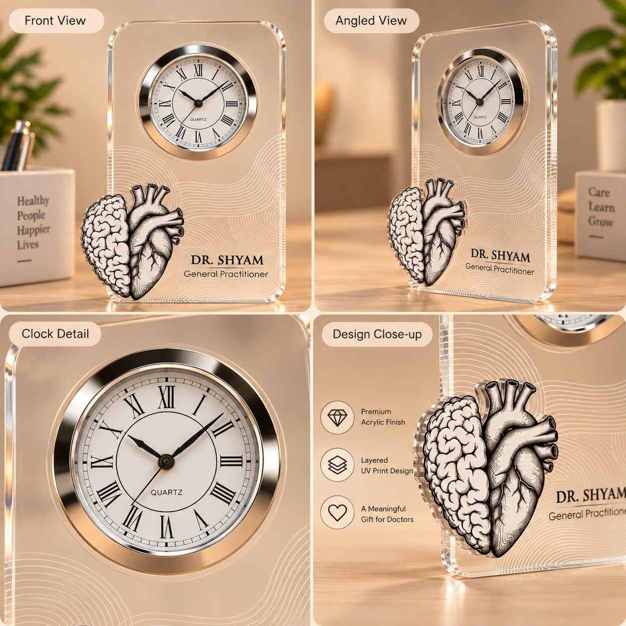 Table clock - Personalized Transparent (1)