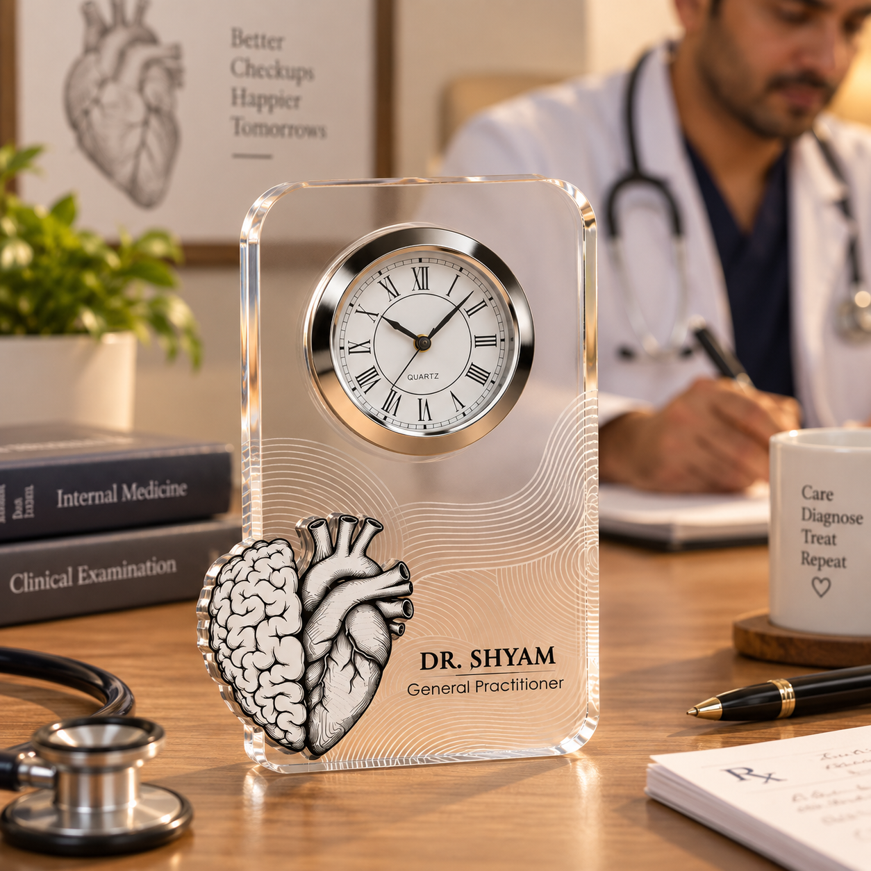Table clock - Personalized Transparent (2)