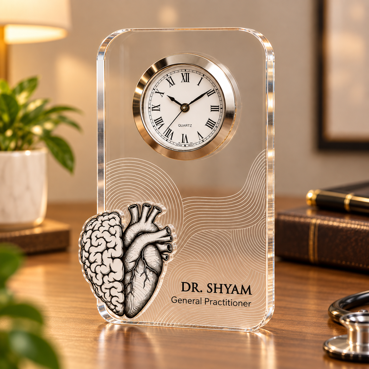 Table clock - Personalized Transparent (4)